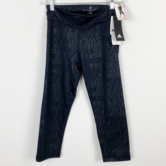 NWT Adidas Cropped activewear leggings size S - Picture 2 of 7
